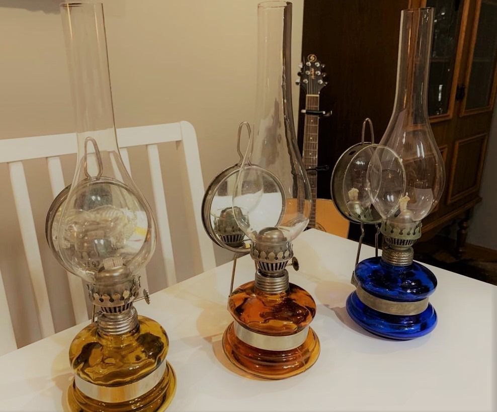 3 Lampy Naftowe